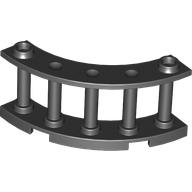 Fence Spindled 4 x 4 x 2 Quarter Round with 2 Studs (30056)