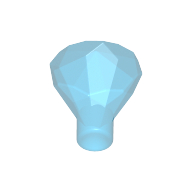 Rock 1 x 1 Jewel / Gem 24 Facet (30153)