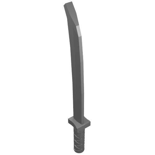 Weapon Sword / Katana / Shamshir with Uncapped Pommel [Square Guard] (30173b)
