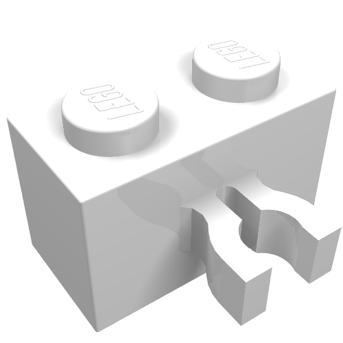 Brick Special 1 x 2 with Vertical Clip [Thick U Clip] (30237a)