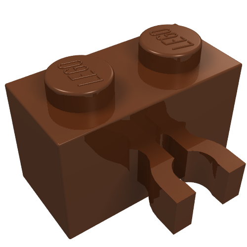 Brick Special 1 x 2 with Vertical Clip [Thick U Clip] (30237a)
