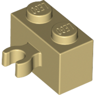 Brick Special 1 x 2 with Vertical Clip [Open O Clip] (30237b)