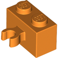 Brick Special 1 x 2 with Vertical Clip [Open O Clip] (30237b)