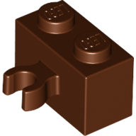 Brick Special 1 x 2 with Vertical Clip [Open O Clip] (30237b)