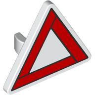 Road Sign Clip-on 2.2 x 2.667 Triangular with Warning Triangle print (30259pr0011)