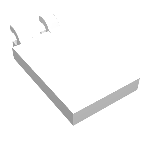 Tile Special 2 x 3 with 2 Clips [Thick U Clips] (30350c)