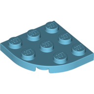 Plate Round Corner 3 x 3 (30357)