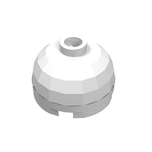 Brick Round 2 x 2 Dome Top, Blocked Open Stud, Bottom Axle Holder (30367b)