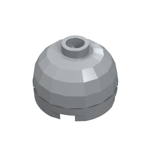 Brick Round 2 x 2 Dome Top, Blocked Open Stud, Bottom Axle Holder (30367b)