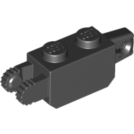 Hinge Brick 1 x 2 Locking with 1 Finger Vertical End and 2 Fingers Vertical End, 9 Teeth (30386)
