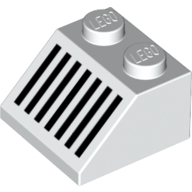 Slope 45° 2 x 2 with Black Grill Print (3039pr0009)