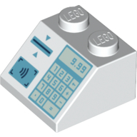 Slope 45° 2 x 2 with Keypad, Card Slot, '9.99' print (3039pr0029)