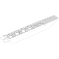Hinge Plate 1 x 8 Locking with Angled Side Extensions, Rounded Plate Underside, 9 Teeth (30407)