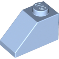 Slope 45° 2 x 1 with Bottom Pin (3040b)