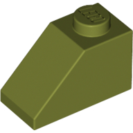 Slope 45° 2 x 1 with Bottom Pin (3040b)