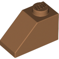 Slope 45° 2 x 1 with Bottom Pin (3040b)