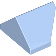 Slope 45° 2 x 1 Double / Inverted with Bottom Stud Holder (3049d)