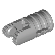 Hinge Cylinder 1 x 2 Locking with 2 Click Fingers and Axle Hole, 9 Teeth (30553)