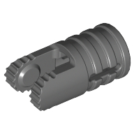 Hinge Cylinder 1 x 2 Locking with 2 Click Fingers and Axle Hole, 9 Teeth (30553)