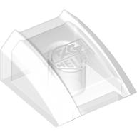 Slope Curved 2 x 2 with Lip, No Studs with TAG Heuer Logo print (30602pr0037)