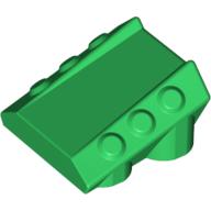 Slope 2 x 2 No Studs, with 3 Side Pistons Raised Edges (30603)