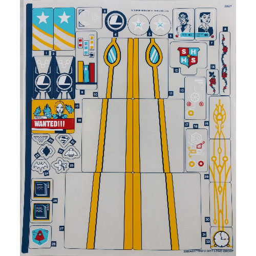 Sticker Sheet for Set 41232-1 (30604)