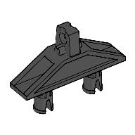 Technic Connector 3 x 1 x 4 with Two Pins and Click Hinge (30624)