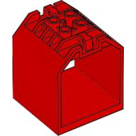 Container / Box, Open Ended 4 x 4 x 4 with 1 Hinge Finger Each End [Plain] (30639)