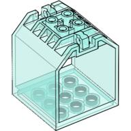 Container / Box, Open Ended 4 x 4 x 4 with 1 Hinge Finger Each End [Plain] (30639)