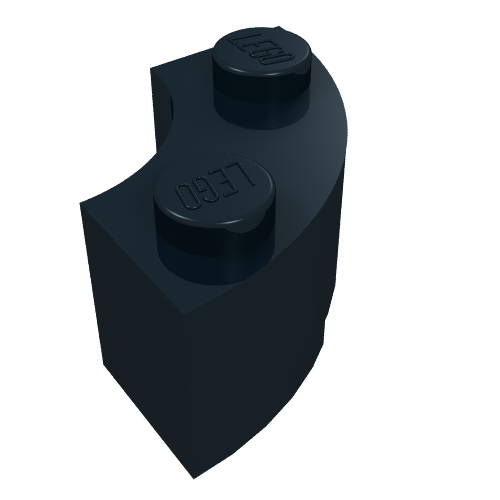 Brick Round Corner 2 x 2 Macaroni with Stud Notch (3063b)