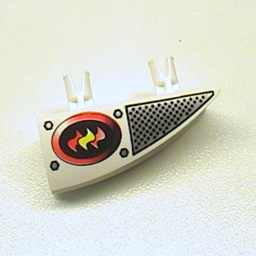 Fairing 1 x 4 Side Flaring Intake with Two Pins and Firefighter Print Right (30647pr0003)