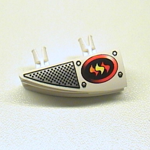 Fairing 1 x 4 Side Flaring Intake with Two Pins and Firefighter Print Left (30647pr0004)