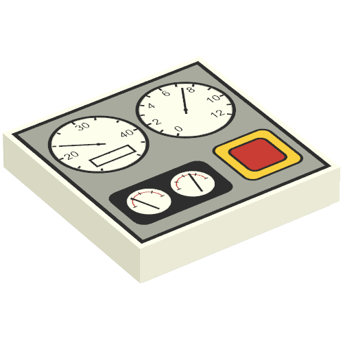 Tile 2 x 2 with Gauges Print (3068bpr0076)