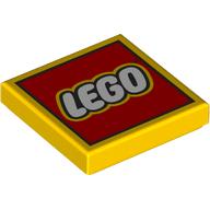 Tile 2 x 2 with LEGO Logo Type 2 Print (3068bpr0163)