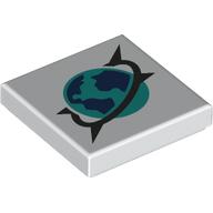 Tile 2 x 2 with Arctic Explorers Symbol print (3068bpr0448)