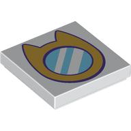 Tile 2 x 2 with Cat-Shaped Mirror print (3068bpr0689)