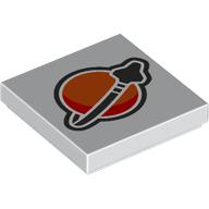 Tile 2 x 2 with Modern Classic Space Logo print (3068bpr0699)