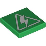 Tile 2 x 2 with White Electricity print (3068bpr0749)
