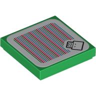 Tile 2 x 2 with Yoshi and Barcode Print (Sticker) (3068bpr9290)