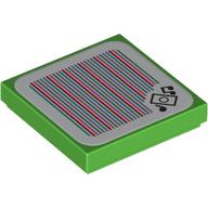 Tile 2 x 2 with iPod, Music Notes, Barcode print (Sticker) (3068bpr9298)