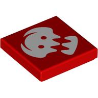 Tile 2 x 2 with White Viking Insignia print (3068bpr9311)
