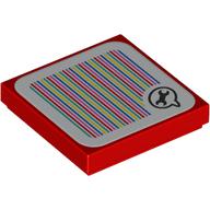 Tile 2 x 2 with Spanner in Speech Bubble and Barcode Print (Sticker) (3068bpr9343)