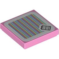 Tile 2 x 2 with Yoshi and Barcode Print (Sticker) (3068bpr9363)