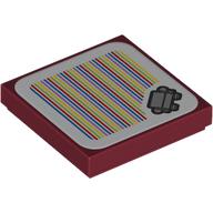 Tile 2 x 2 with Couch and Barcode Print (Sticker) (3068bpr9372)