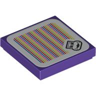 Tile 2 x 2 with Rot and Barcode Print (Sticker) (3068bpr9375)