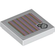 Tile 2 x 2 with Turnip and Barcode Print (Sticker) (3068bpr9444)