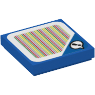 Tile 2 x 2 with Speech Bubble with '!' and Barcode Print (Sticker) (3068bpr9720)