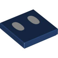 Tile 2 x 2 with Two White Ovals (Bob-Omb Eyes) Print (3068bpr9970)