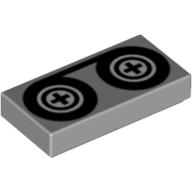 Tile 1 x 2 with Video Tape and Reels Print (3069bpr0020)