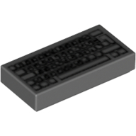 Tile 1 x 2 with Computer Keyboard Standard Print (3069bpr0030)